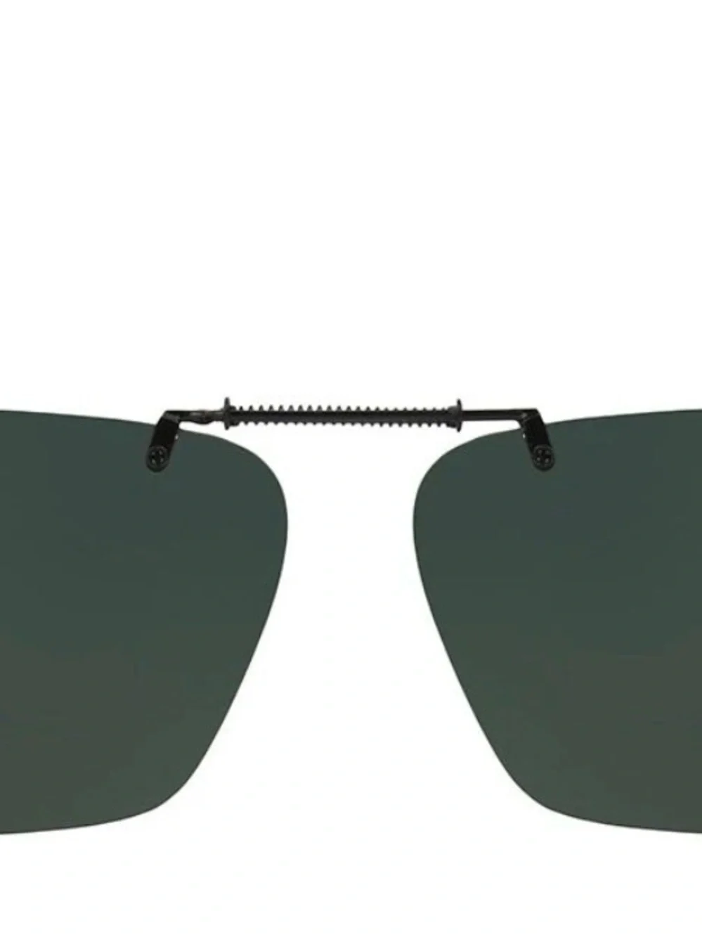 Polar Optics Premium Polarized Flip up DK Gray Square ClipOn Sunglasses 56 Rec N